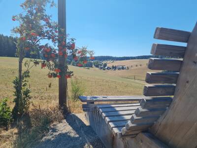 Ruheliege mit Blick nach Oberkirnach 