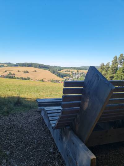 Ruheliege mit Blick nach Brigach