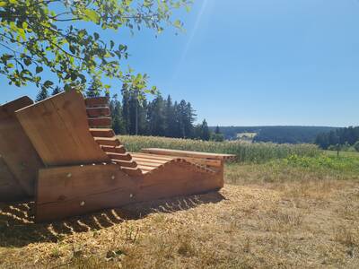 Ruheliege mit Blick nach Peterzell