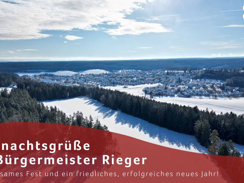 Drohnenfoto von St. Georgen im Winter